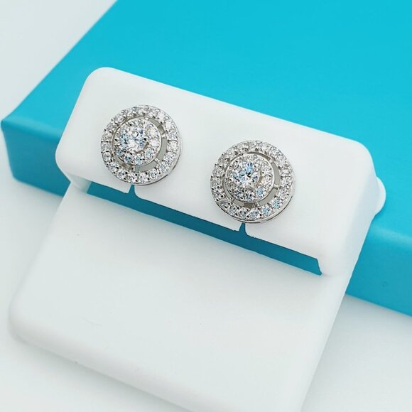925 Sterling Silver CZ Beautiful Earrings for Women, 1USPAR4213 - Picture 6 of 11